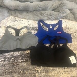 Sports Bras bundle. Lululemon Athletics-40D. Adidas Aeroready-XL. North Face-XL